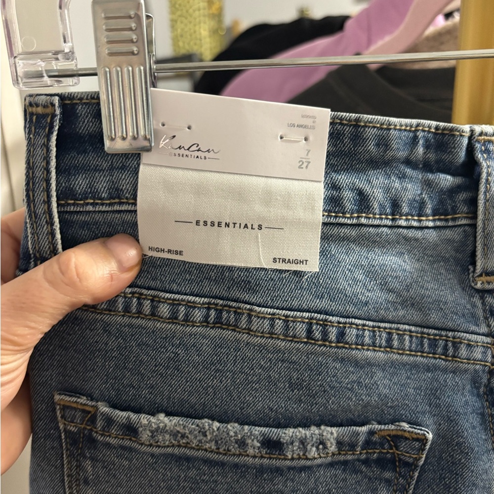 KanCan Trini Essentials High Rise Straight Jeans Size 7/27 NWT - Picture 11 of 12